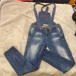 The Raw luxury Blue Denim Overalls, M